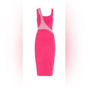 Esteban Cortazarection Hot pink dress size Medium EUC